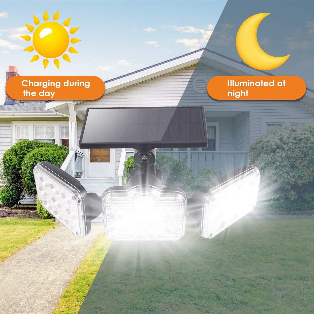 2 solar sensor مصابيح بالطاقة الشمسية
