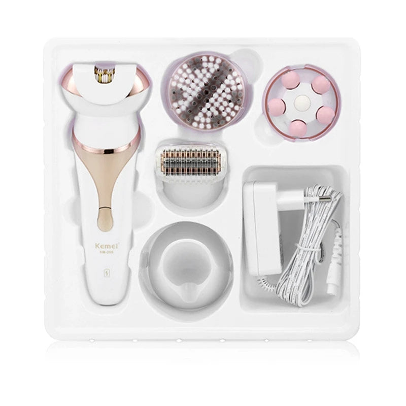 Kemei 4 in 1 Multifonctionnel طقم لإزالة شعر الوجه