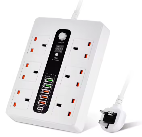 Multi-Socket Power Strip with Timer