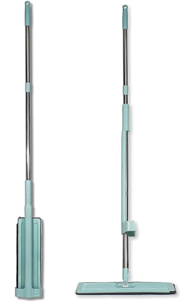 360° Rotating Microfiber Flat Mop with Spray Bottle