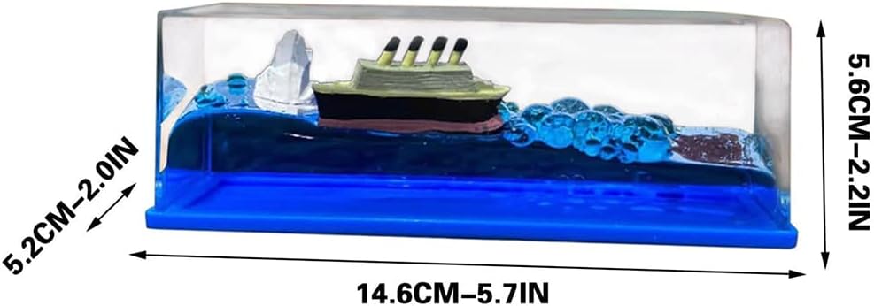 Titanic Liquid Motion Paperweight