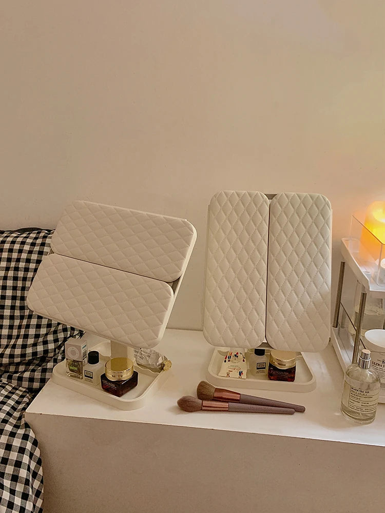Miroir مرآة مكياج ثلاثية الطي