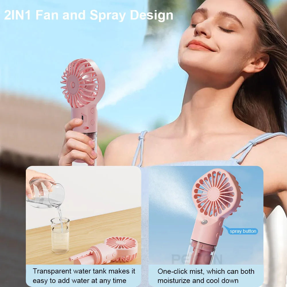 Fan portable مروحة رش ماء