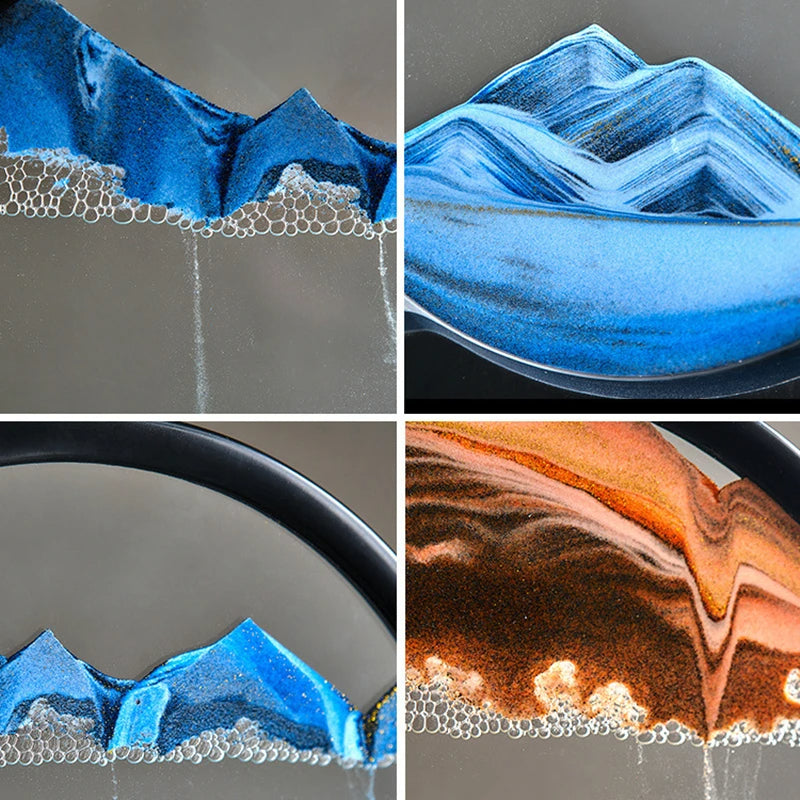 tableau de sable لوحة رملية متدفقة