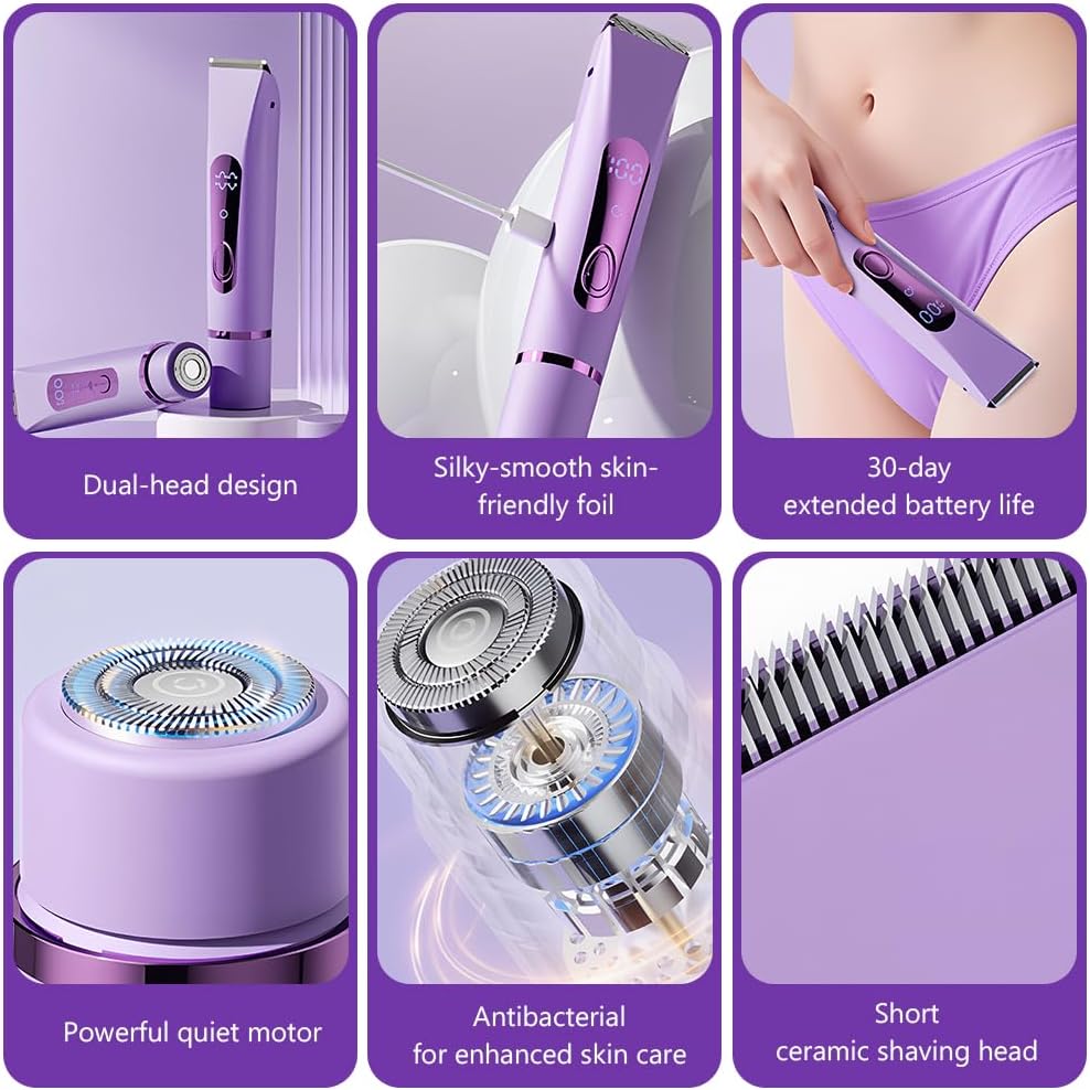 Bikini Trimmer 1ماكينة حلاقة كهربائية 2 في