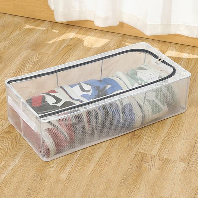 organisateurs de chaussures صندوق أحذية بلاستيكي شفاف قابل للتكديس