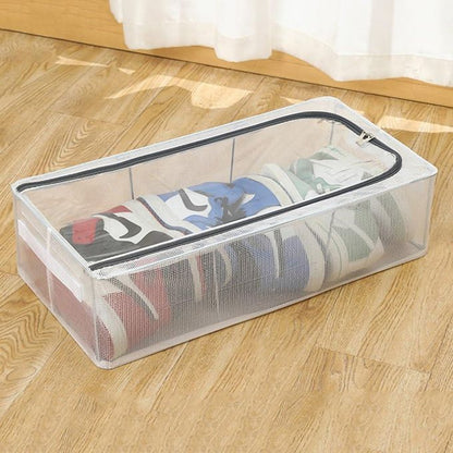 organisateurs de chaussures صندوق أحذية بلاستيكي شفاف قابل للتكديس