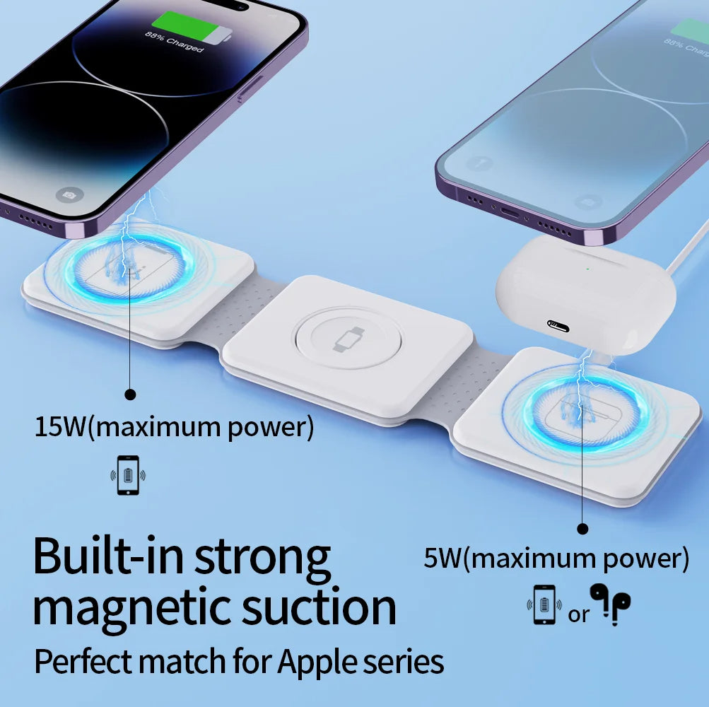 Station de charge 3 en 1 شاحن لاسلكي قابل للطي