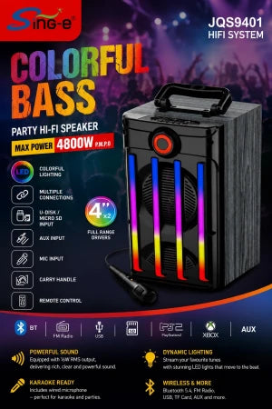 SPEAKER MAX POWER 4800W مكبر صوت