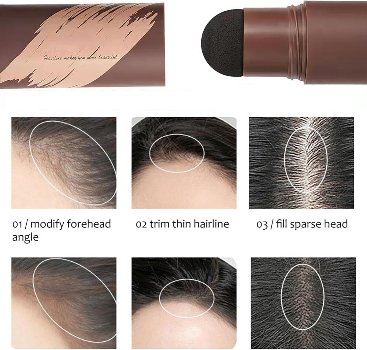 poudre maron des cheveux بودرة الشعربني