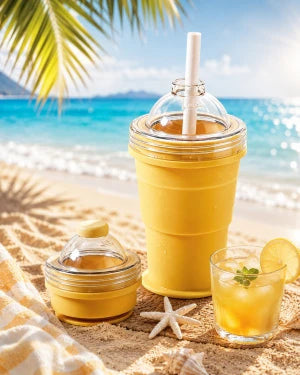 Gobelet à glaçons pliable 2 en 1 كوب مكعبات الثلج