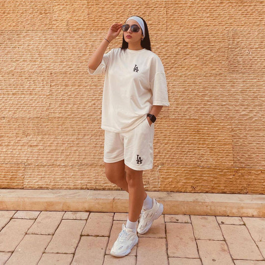 Ensemble Femme Été T-shirt & Short – Léger & Confortable