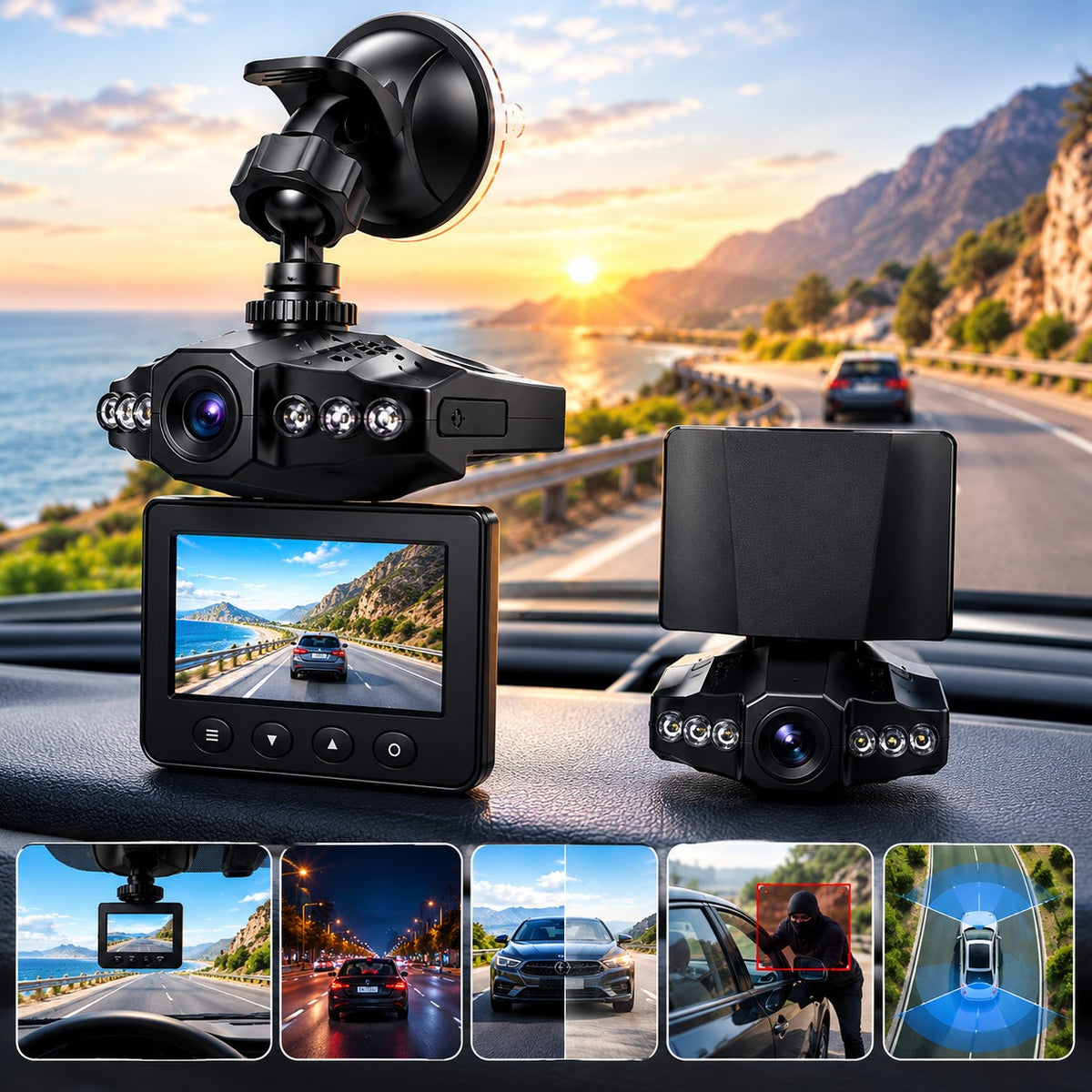Caméra vidéo led كاميرا فيديو LED للسيارة