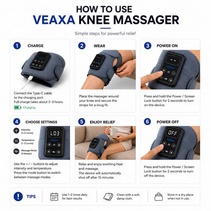 Veaxa Knee Massager - جهاز تدليك الركبة فياكسا