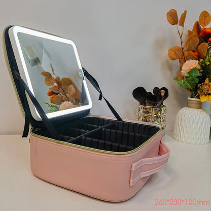 Trousse de Maquillage avec Miroir LED 3 Lumières | MATJARRA