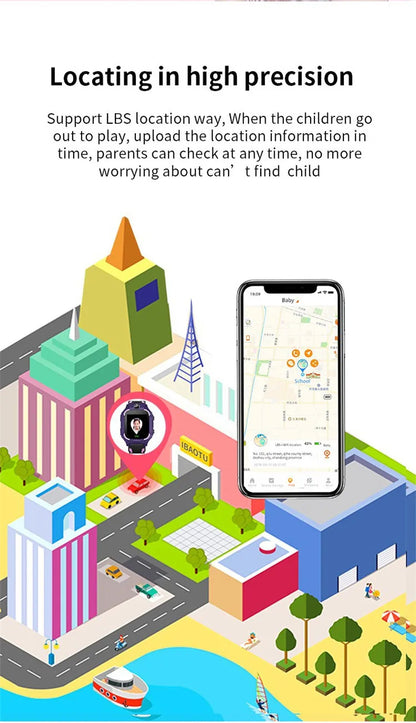 Smart Watch for Kids ساعة ذكية للأطفال مقاومة للماء