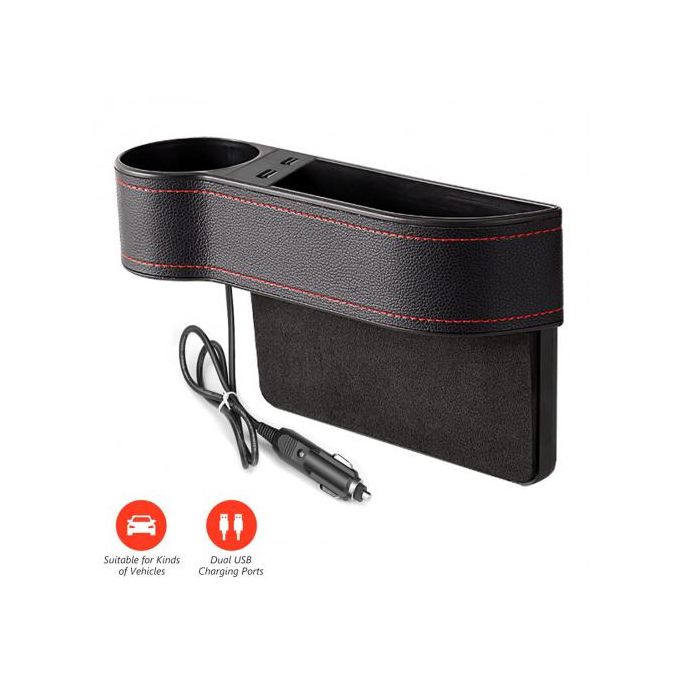 Support pour siège auto USB صندوقي تخزين مع منافذ USB