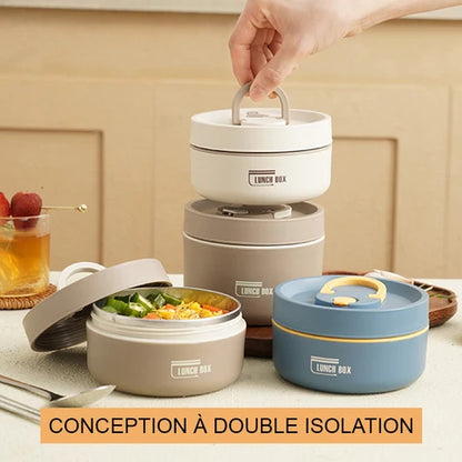 Ensemble 4 Boîtes à Lunch Isothermes avec Sac – Bento Repas
