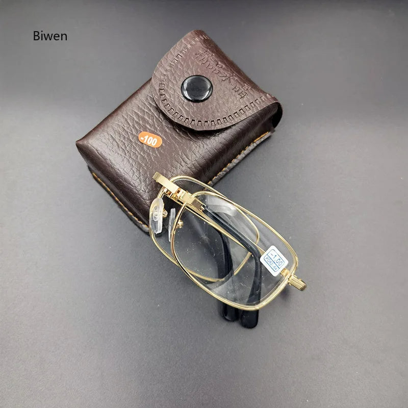 Lunettes de myopie نظارات قابلة للطي للرجال والنساء