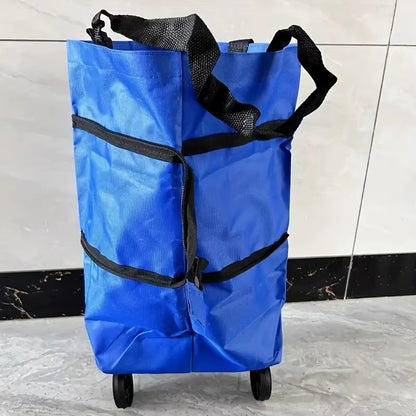 Chariot de courses pliable à roulettes عربة تسوق قابلة للطي بعجلات