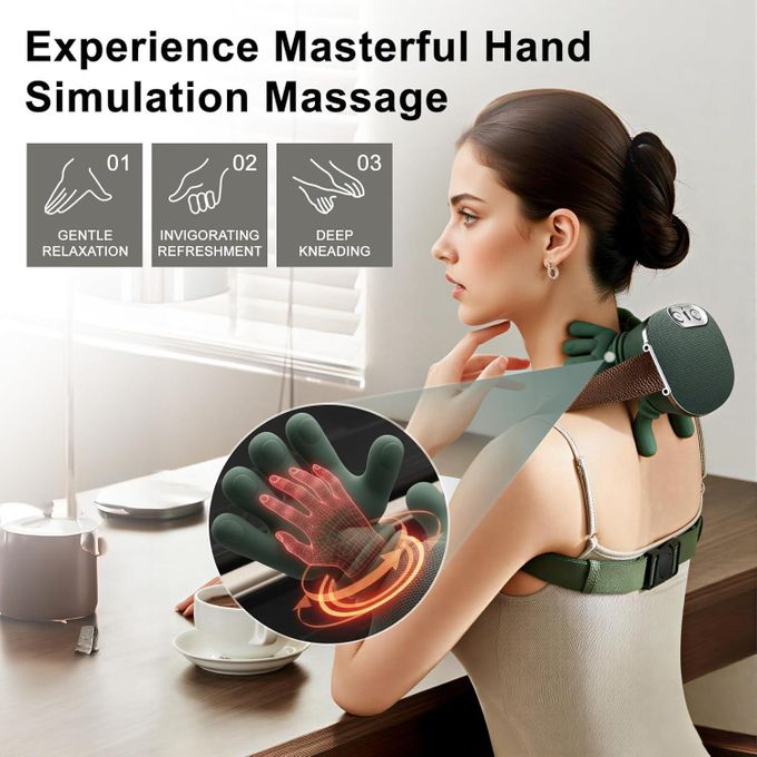 Appareil de massage chauffant pour cou et épaules