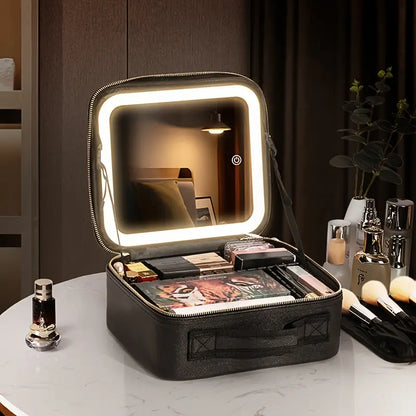 Trousse de Maquillage avec Miroir LED 3 Lumières | MATJARRA