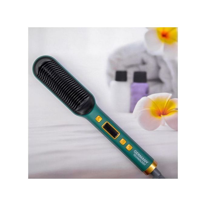 straight comb فرشاة شعر كهربائية 2 في 1