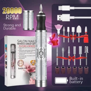 Ensemble de limes à ongles électriques مجموعة مبرد أظافر كهربائي