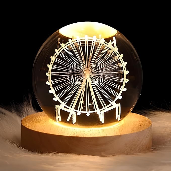 Planet Display with LED Base