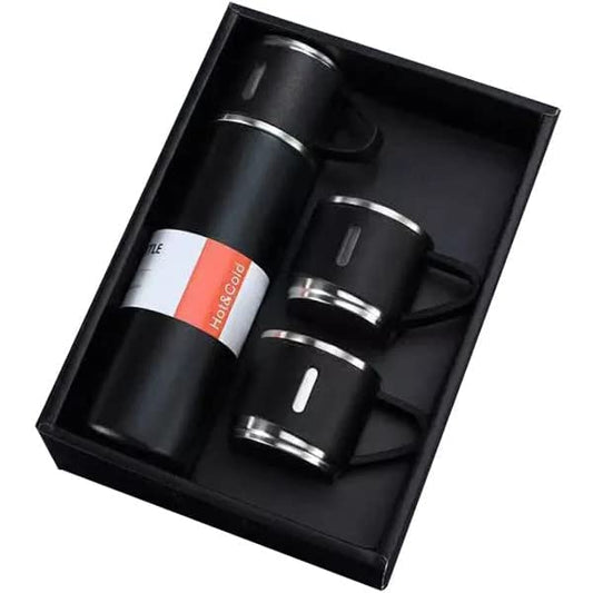 Thermos Flask with Cups
