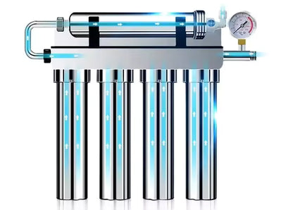 5 Stage Whole House Water Filter System – نظام فلترة المياه المنزلي بخمس مراحل مع غشاء من الستانلس ستيل