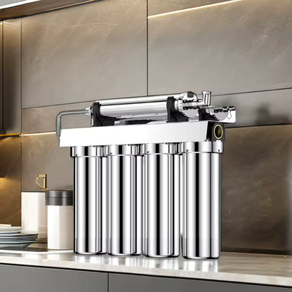 5 Stage Whole House Water Filter System – نظام فلترة المياه المنزلي بخمس مراحل مع غشاء من الستانلس ستيل
