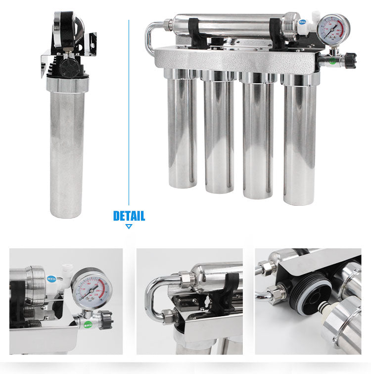 5 Stage Whole House Water Filter System – نظام فلترة المياه المنزلي بخمس مراحل مع غشاء من الستانلس ستيل