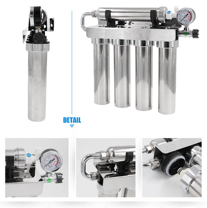 5 Stage Whole House Water Filter System – نظام فلترة المياه المنزلي بخمس مراحل مع غشاء من الستانلس ستيل