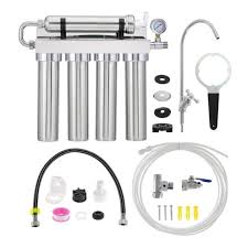 5 Stage Whole House Water Filter System – نظام فلترة المياه المنزلي بخمس مراحل مع غشاء من الستانلس ستيل