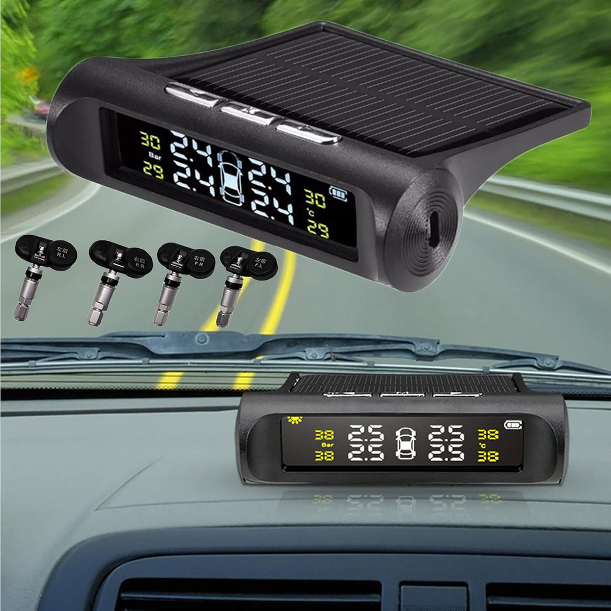 نظام مراقبة ضغط الإطارات (TPMS) بمستشعرات خارجية