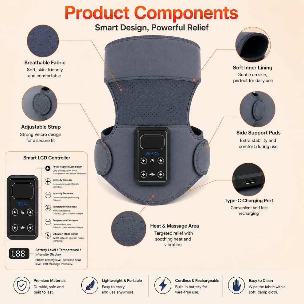 Veaxa Knee Massager - جهاز تدليك الركبة فياكسا