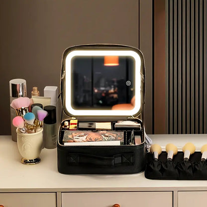 Trousse de Maquillage avec Miroir LED 3 Lumières | MATJARRA