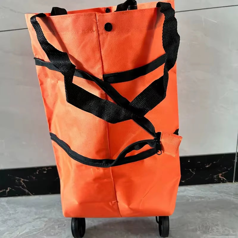 Chariot de courses pliable à roulettes عربة تسوق قابلة للطي بعجلات