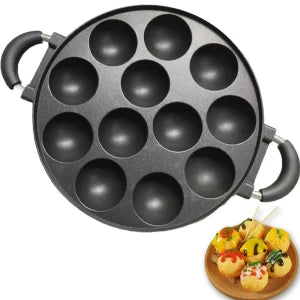 Moule Takoyaki Japonais - مقلاة كرات الأخطبوط اليابانية (تاكوياكي)
