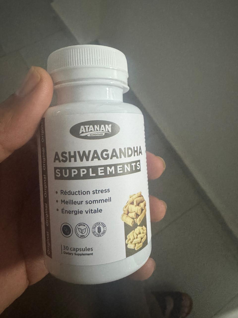 Ashwagandha مكمل غذائي مضاد للإجهاد ومنشط للطاقة