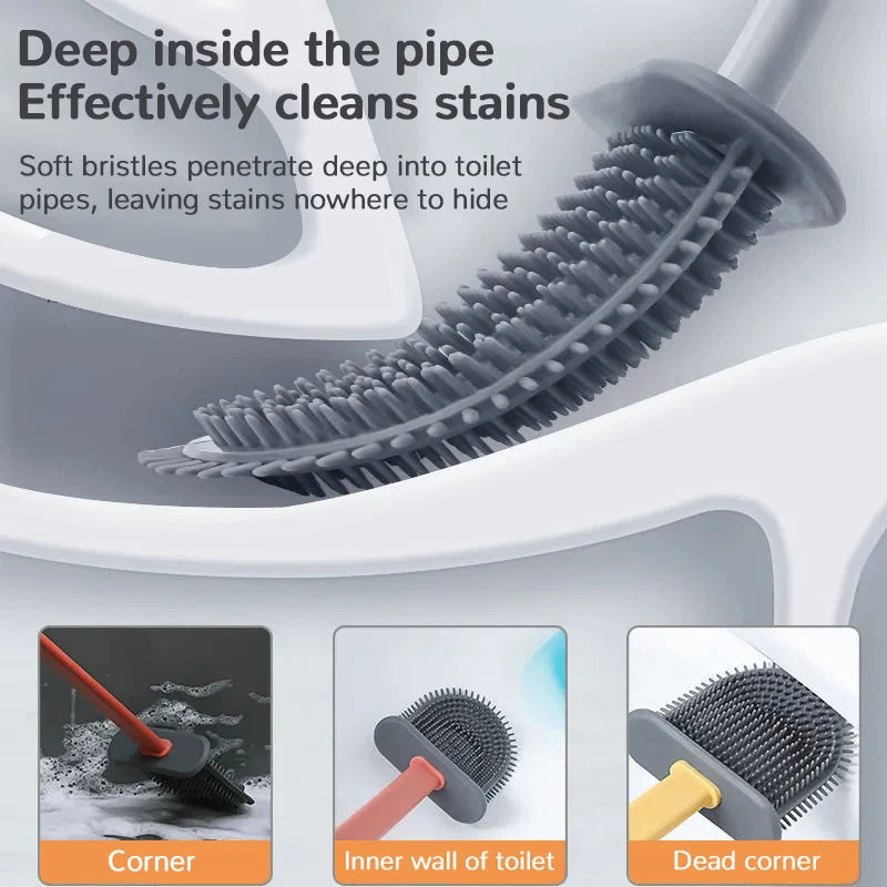 Brosse de Toilette فرشاة تواليت سيليكون