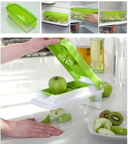 nicer dicer قطاعة خضروات وفواكه من 13 قطعة