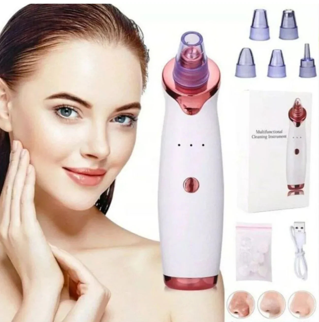 Aspirateur Points Noirs & Nettoyeur de Pores Visage | MATJARRA