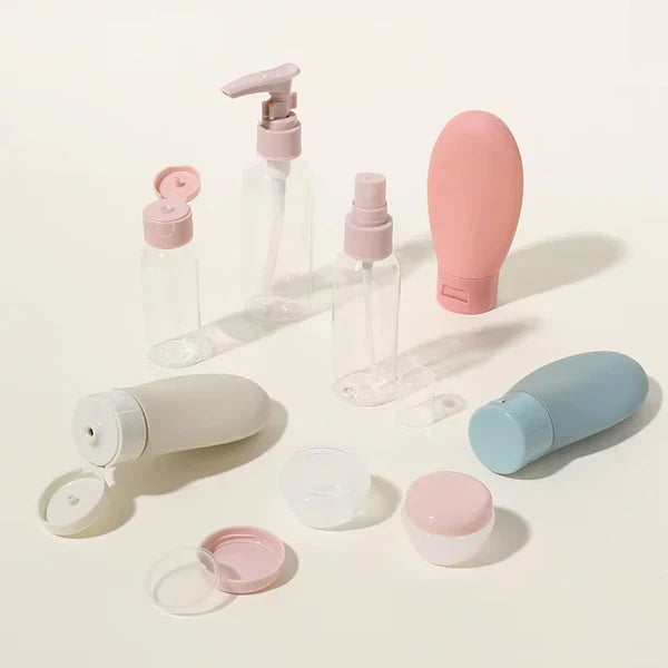 Kit Voyage 11 Flacons Réutilisables Anti-Fuite | MATJARRA