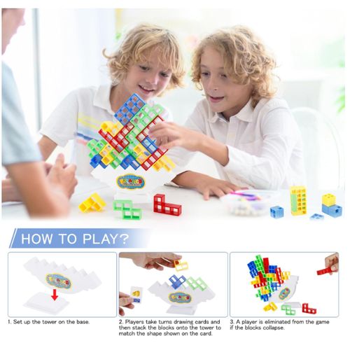 مكعبات البناء TETRIS PILE UP TOWER