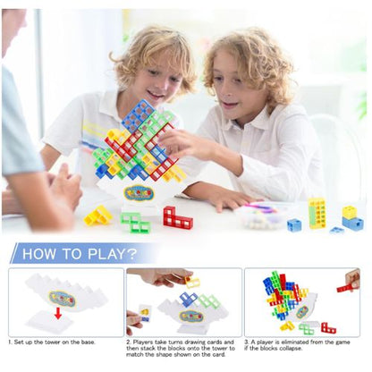 مكعبات البناء TETRIS PILE UP TOWER