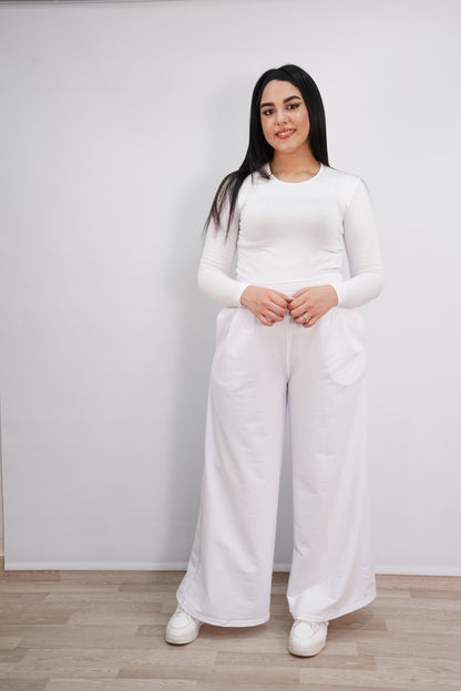 Pantalon Wide Leg Femme Oversize – Coupe Large & Confortable