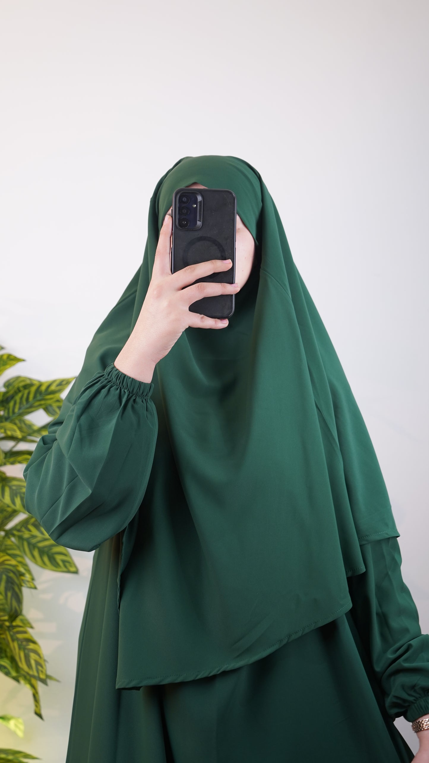 Abaya Femme 2 Pièces pour Prière & Omra – Abaya avec Foulard