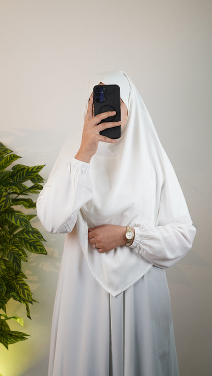 Abaya Femme 2 Pièces pour Prière & Omra – Abaya avec Foulard